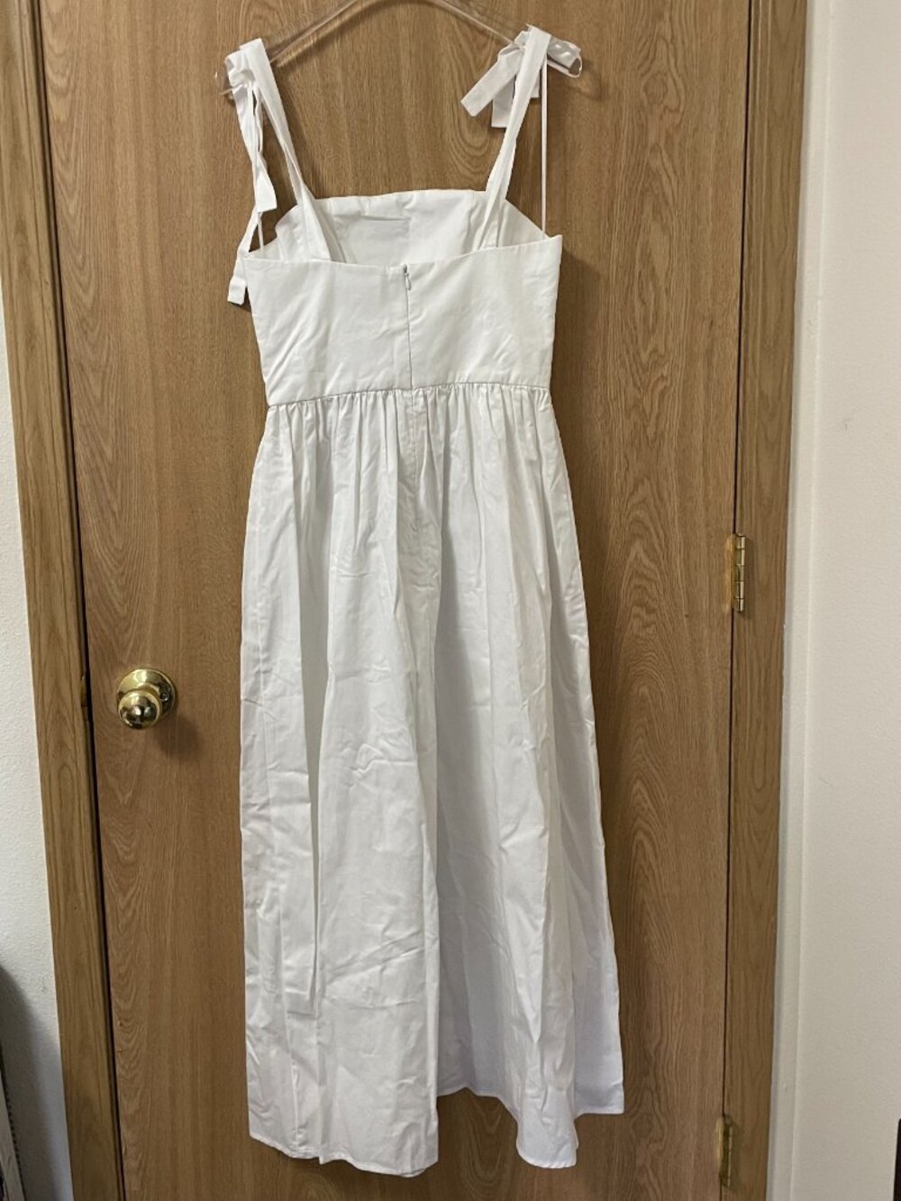 NWT ZARA COTTON POPLIN MAXI DRESS - Picture 3 of 5